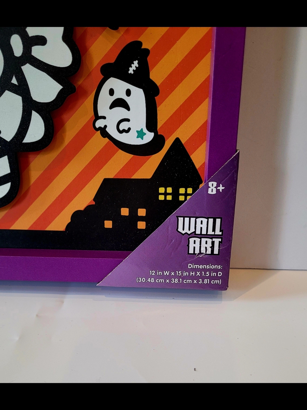 Hello Kitty Mummy Wall Art - Purple Frame, Orange Background - Picture 2 of 4